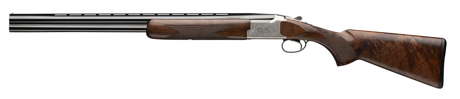 Browning 018347514 Citori Hunter Deluxe 16 Gauge 2.75" 2rd 26" Polished Blued Vent Rib Barrel Silver Nitride Engraved Steel Receiver Fixed Grade III/IV Satin Walnut Wood Stock - Image 3