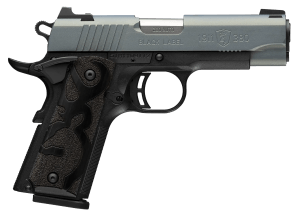 Browning 051993492 1911-380 Black Label Compact Frame 380 ACP 8+1 3.63" Matte Stainless Steel Barrel Northern Lights Cerakote Serrated Steel Slide Matte Black Aluminum Frame w/Beavertail