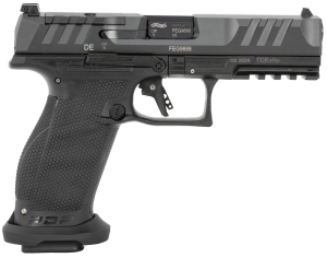 Walther Arms 2884950 PDP Pro E 9mm Luger 20+1 4.50" Black Steel Barrel Black Optic Ready/Serrated Steel Slide Black Polymer Frame w/Picatinny Rail Textured Polymer Grip