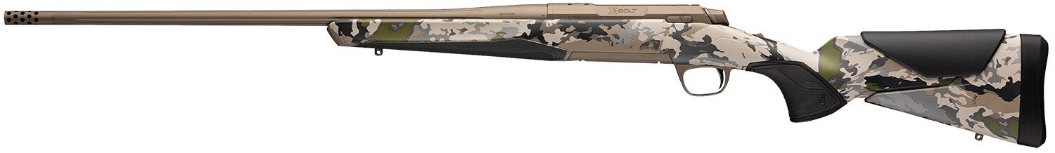 Browning 036006218 X-Bolt 2 Speed 308 Win 4+1 22" Smoked Bronze Cerakote Fluted Sporter SR Barrel Smoked Bronze Cerakote Drilled & Tapped/X-Lock Mount Steel Receiver Ovix Camo Vari-Tech w/Adj Comb & LOP Synthetic Stock - Image 2