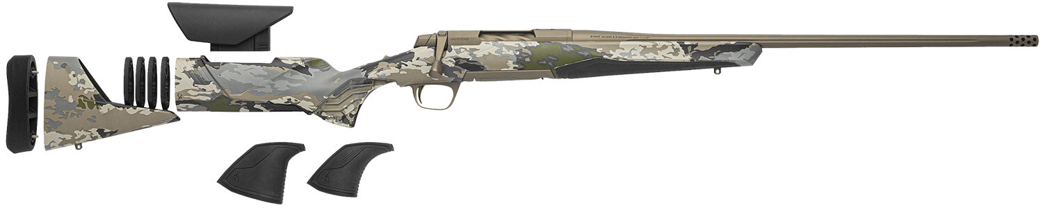 Browning 036006224 X-Bolt 2 Speed 270 Win 4+1 22" Smoked Bronze Cerakote Fluted Sporter SR Barrel Smoked Bronze Cerakote Drilled & Tapped/X-Lock Mount Steel Receiver Ovix Camo Vari-Tech w/Adj Comb & LOP Synthetic Stock - Image 3