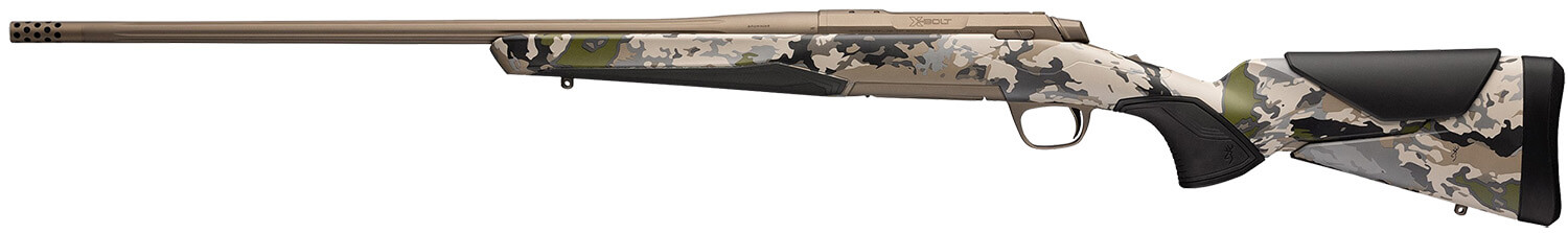 Browning 036006298 X-Bolt 2 Speed 7mm PRC 3+1 24" Smoked Bronze Cerakote Fluted Sporter SR Barrel Smoked Bronze Cerakote Drilled & Tapped/X-Lock Mount Steel Receiver Ovix Camo Vari-Tech w/Adj Comb & LOP Synthetic Stock - Image 2