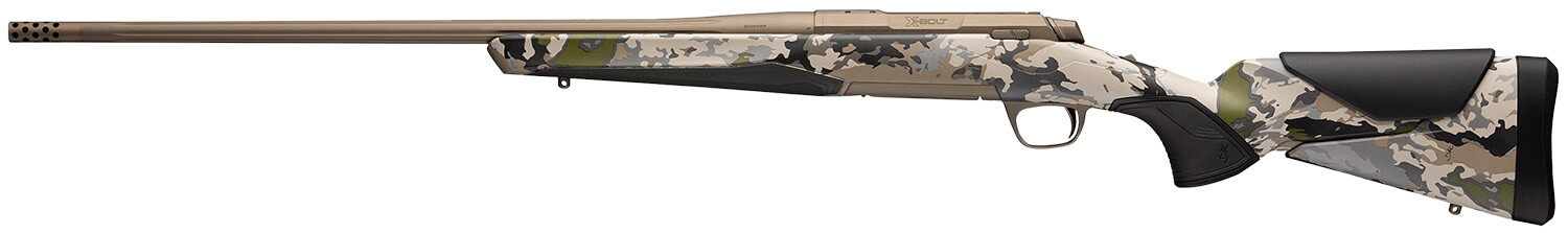 Browning 036006297 X-Bolt 2 Speed 300 PRC 3+1 26" Smoked Bronze Cerakote Fluted Sporter SR Barrel Smoked Bronze Cerakote Drilled & Tapped/X-Lock Mount Steel Receiver Ovix Camo Vari-Tech w/Adj Comb & LOP Synthetic Stock - Image 2