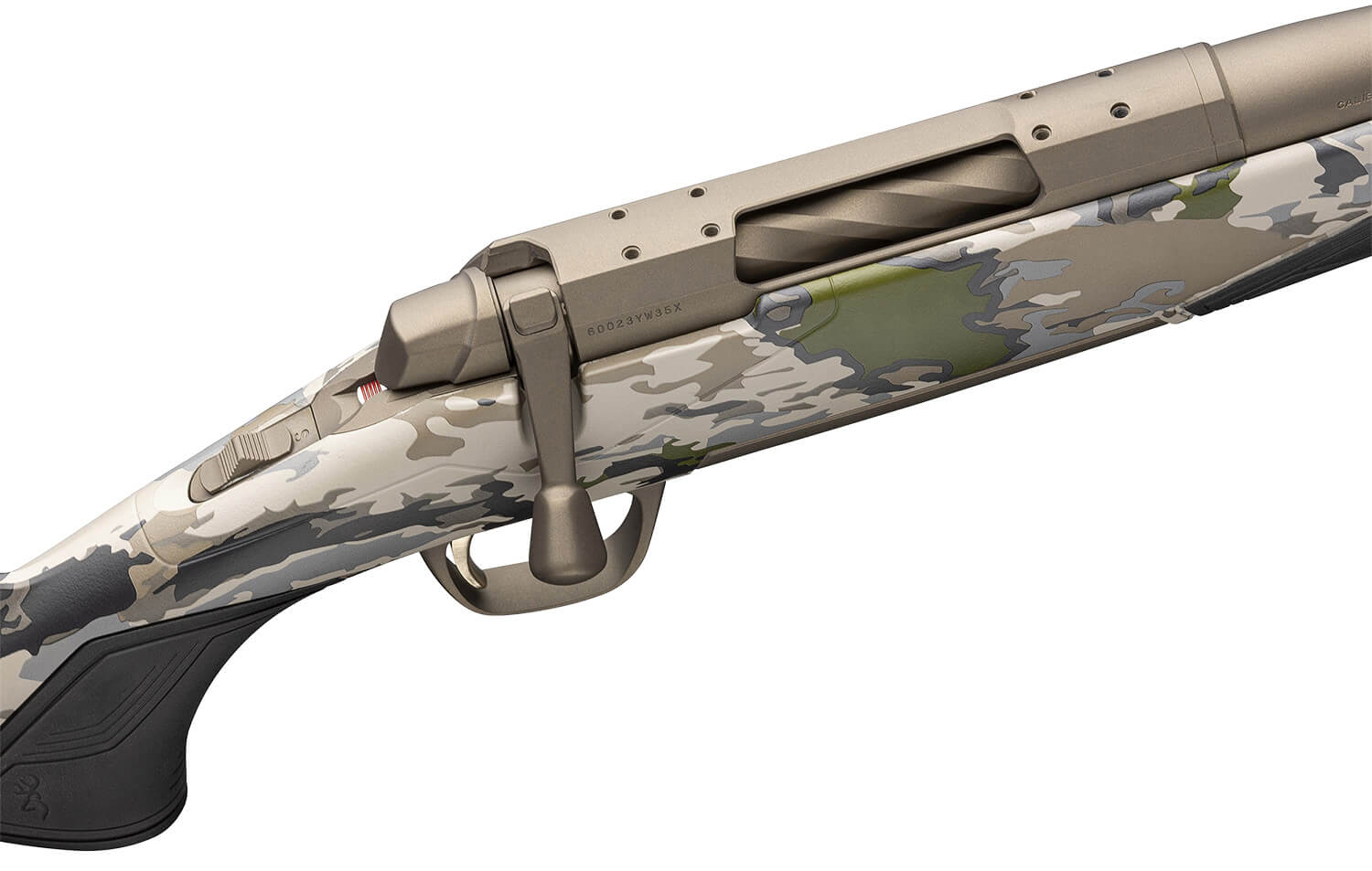 Browning 036010227 X-Bolt 2 Speed SPR 7mm Rem Mag 3+1 22" Burnt Bronze Cerakote Fluted Sporter SR Barrel Burnt Bronze Cerakote Drilled & Tapped/X-Lock Mount Steel Receiver Ovix Camo Vari-Tech w/Adj Comb & LOP Synthetic Stock - Image 3