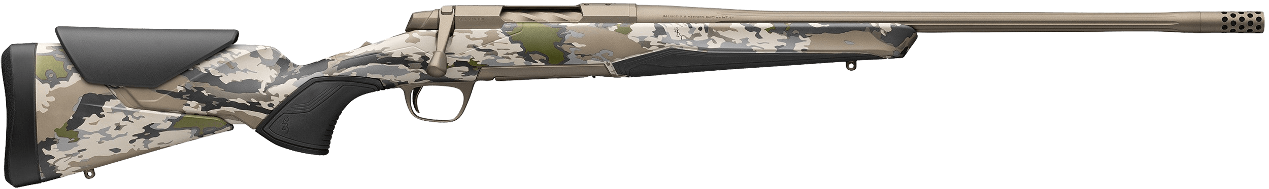 Browning C36010297 X-Bolt 2 Speed SPR 300 PRC 3+1 22" Burnt Bronze Cerakote Fluted Sporter SR Barrel Burnt Bronze Cerakote Drilled & Tapped/X-Lock Mount Steel Receiver Ovix Camo Vari-Tech w/Adj Comb & LOP Synthetic Stock