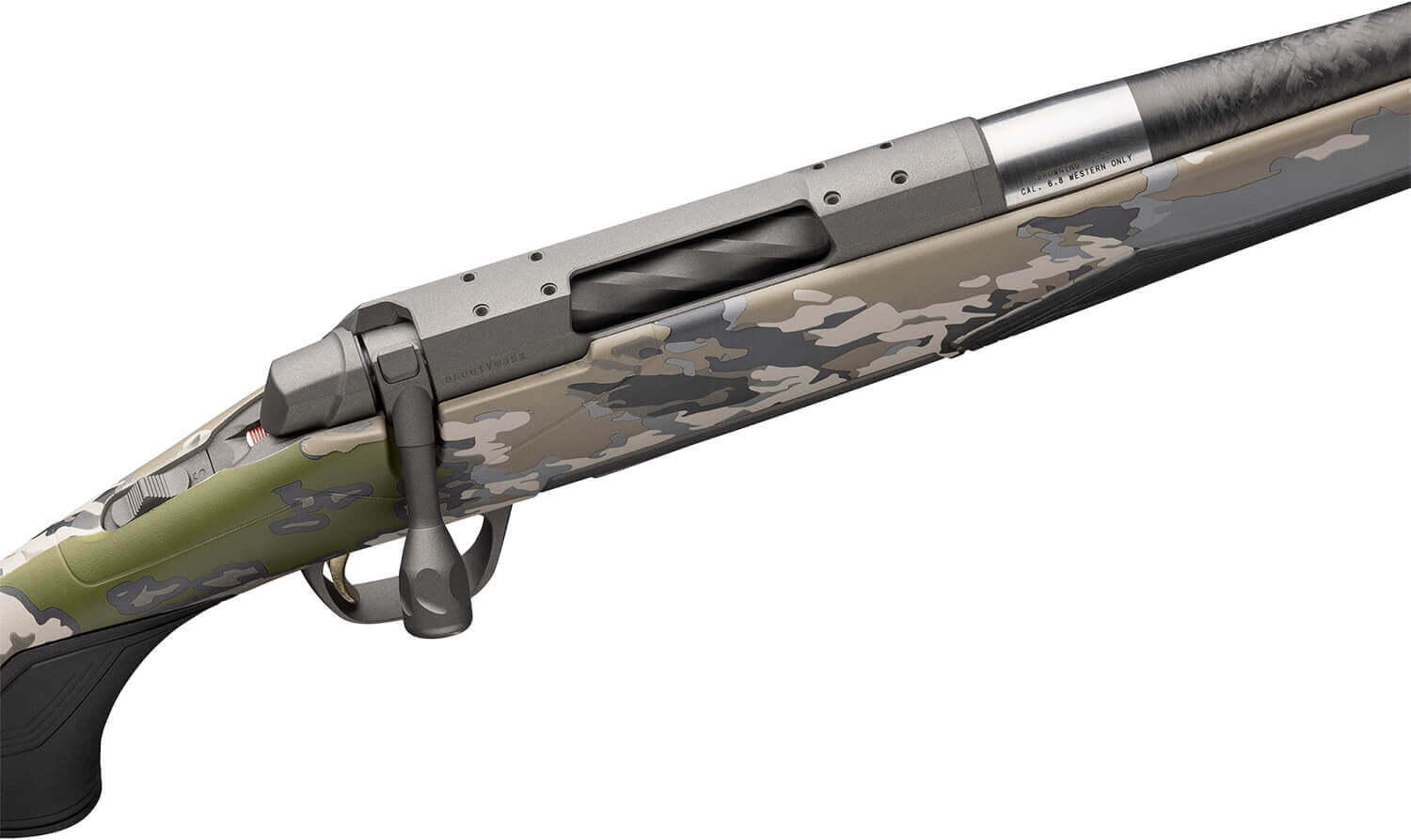 Browning 036034294 X-Bolt 2 Speed SR Full Size 6.5 PRC 3+1 24" Black Heavy Sporter Threaded Barrel Tungsten Gray Cerakote Drilled & Tapped/X-Lock Mount Steel Receiver Vari-Tech w/Adj Comb & LOP Ovix Camo Synthetic Stock - Image 2