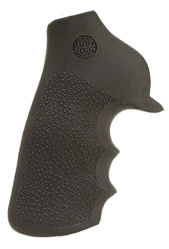 Hogue 80020 Tamer Grip Black Rubber with Finger Grooves for Ruger GP100 Super Redhawk