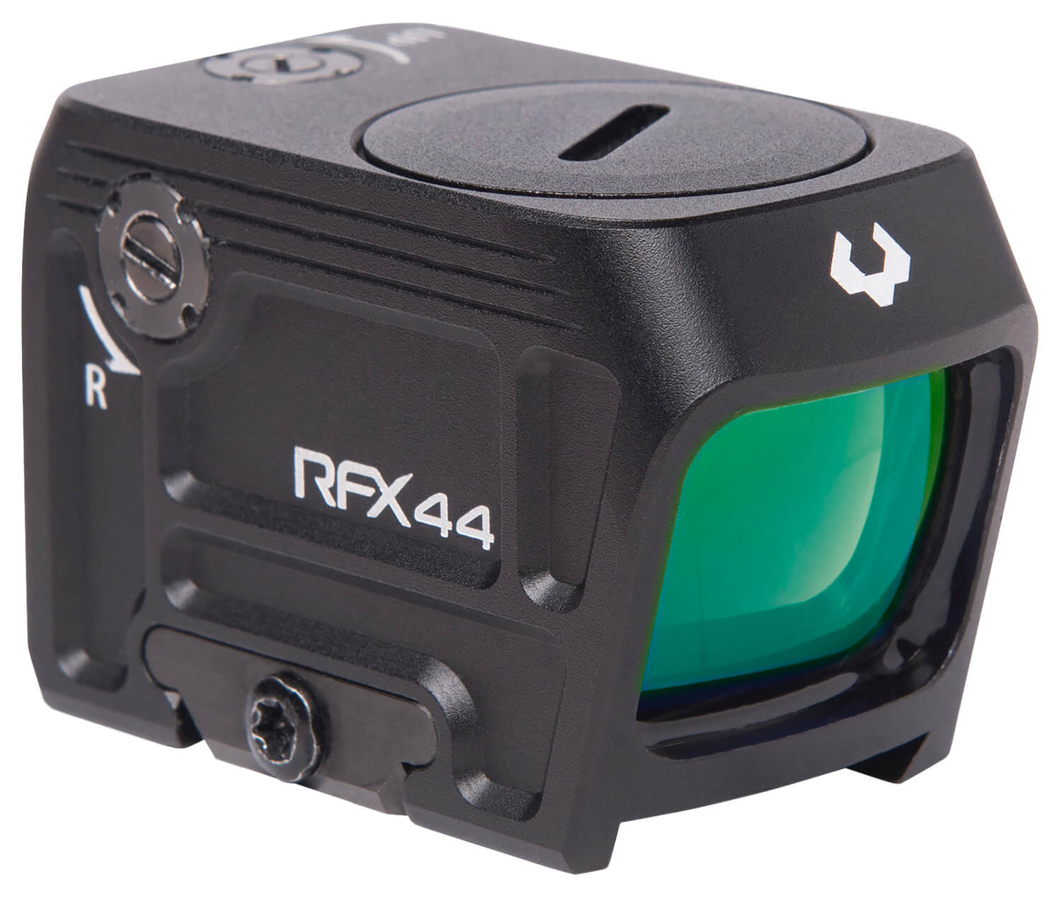 Viridian 9810110 RFX 44 Compact Closed Emitter Green Dot Sight Black 1 x 21 x 16.5mm 5 MOA Green Dot ACRO/Shield RMSc Footprint - Image 2