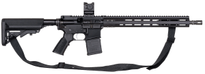 Geissele Automatics 08-478B ALG Defense El Jefe 223 Rem/5.56 NATO 30+1 16.25" Muzzle Crown Steel Barrel Black Anodized Aluminum Receiver V3X w/Low Viz M-LOK Handguard Black Synthetic B5 Enhanced Sopmod Stock Warner & Swasey Red Dot