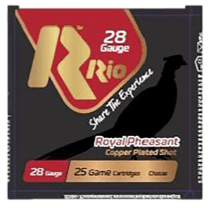 Rio Ammunition RPC285 Royal Pheasant 28Gauge 2.75″ 1oz Copper-Plated Lead 5Shot 25 Per Box/10 Case Rio Ammunition RPC285 Royal Pheasant 28Gauge 2.75″ 1oz Copper-Plated Lead 5Shot 25 Per Box/10 Case