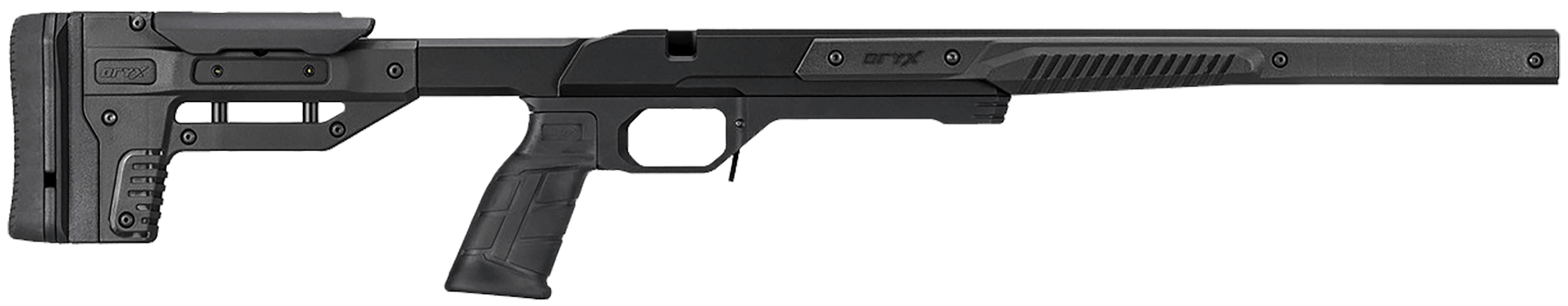 Mdt Sporting Goods Inc 106018BLK Oryx Sportsman Black Aluminum Remington 700/ Short Action 32.25"