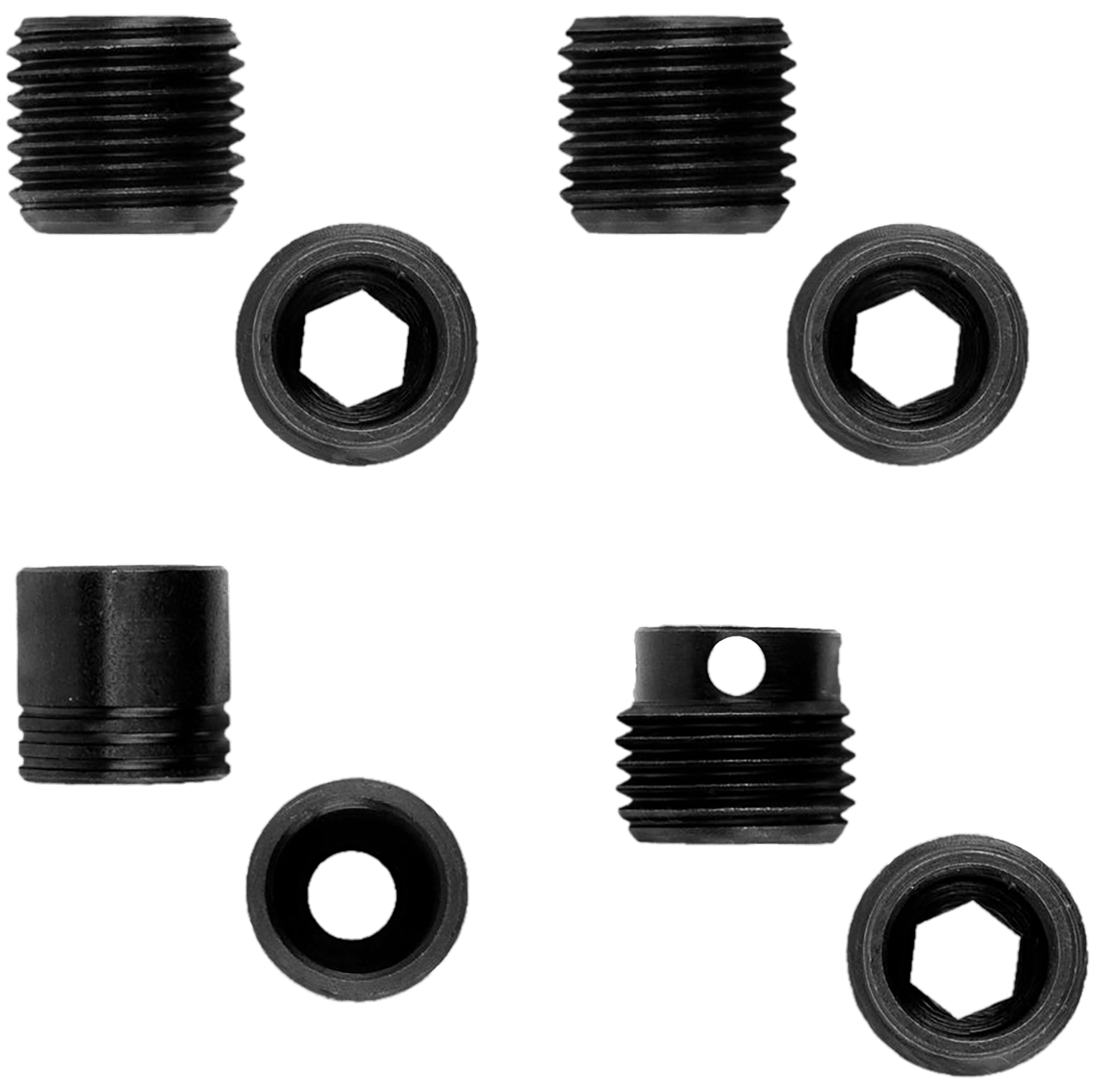 GrovTec US Inc GTHM289 Heavy Duty Push Button Bases Black Steel To Stock Mount (2) 1 PK