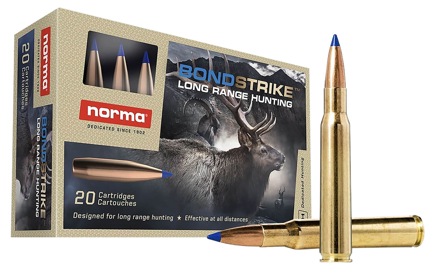 Norma Ammunition 20171582 Bondstrike 7mm PRC 165 gr 20rd Box - Image 2