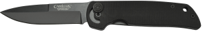 Camillus 19637 Cuda Mini 3" Folding Drop Point Plain Black Carbonitride Titanium AUS-8A SS Blade Black Textured G10 Handle
