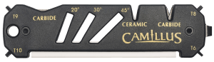 Camillus 19224 Glide Sharpener Carbide/Ceramic Sharpener Black