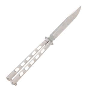 Cold Steel CSFL43ARC Arc Angel Balisong Butterfly 5.45" Folding Clip Point Plain Satin S35VN SS Blade Aluminum Handle