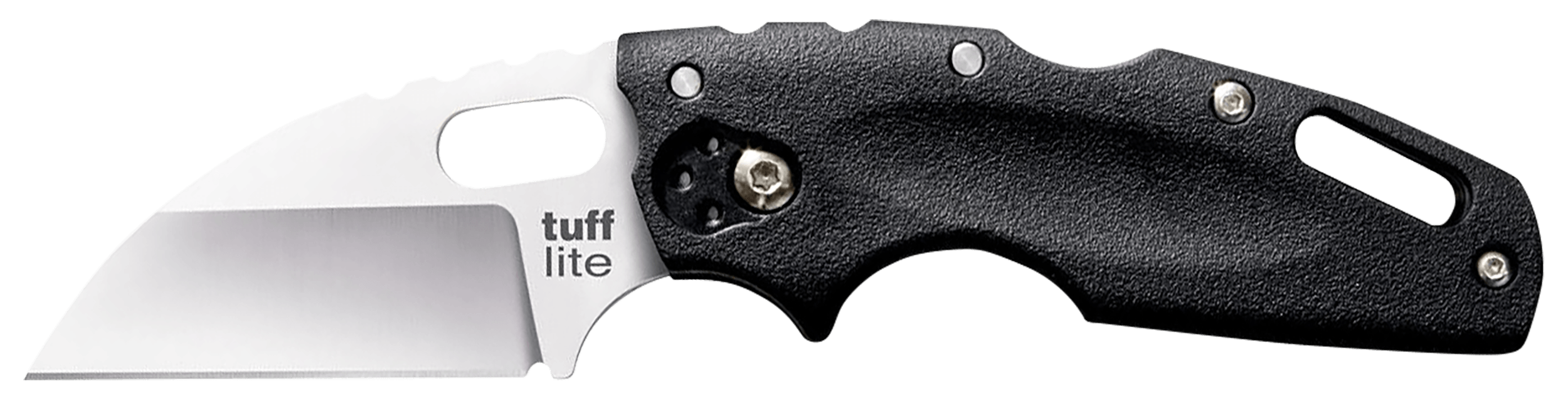 Cold Steel CS20LTZ Tuff Lite 2.50" Folding Sheepsfoot Plain AUS-8A SS Blade 3.50" Black Textured Griv-Ex Handle