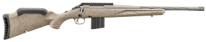 Ruger 46923 American Predator Gen II Full Size 350 Legend 5+1 16.10" Cobalt Cerakote Spiral Threaded Barrel Picatinny Rail Steel Receiver Flat Dark Earth Splatter Adjustable Synthetic Stock