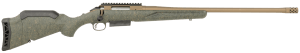 Ruger 46935 American Predator Gen II Full Size 450 Bushmaster 3+1 22" Burnt Bronze Cerakote Threaded Barrel Picatinny Rail Steel Receiver Green Splatter Adjustable Synthetic Stock