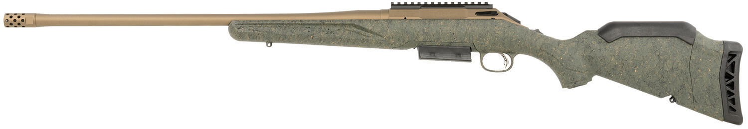 Ruger 46935 American Predator Gen II Full Size 450 Bushmaster 3+1 22" Burnt Bronze Cerakote Threaded Barrel Picatinny Rail Steel Receiver Green Splatter Adjustable Synthetic Stock - Image 2