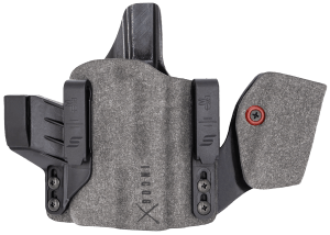 Safariland INCOG0835A0CX261MC IncogX w/Mag Caddy IWB Black/Gray Boltaron Belt Clip Fits Glock 17/19 Right Hand