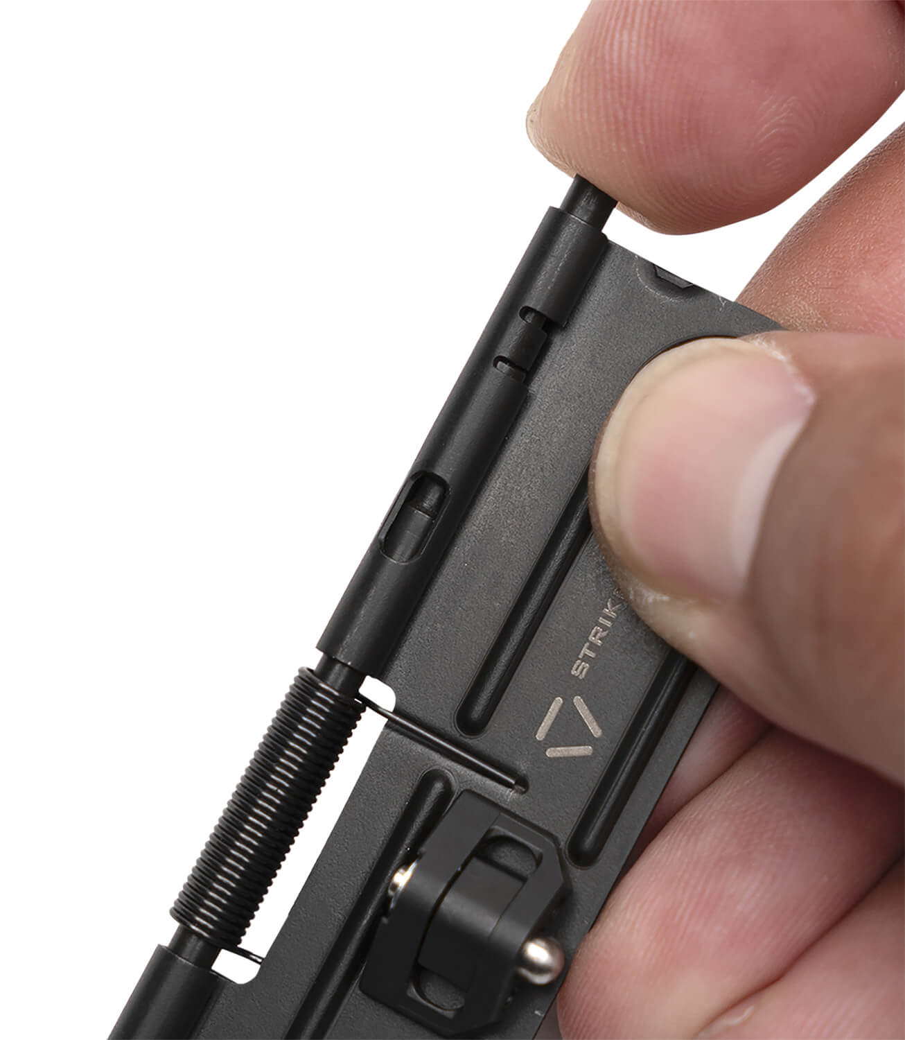 Strike Industries ARSUDC223 Stamped Dust Cover AR-15 Black Steel 3.35" - Image 2