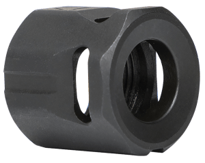 Strike Industries MCCIRCLE Micro Threaded Compensator Black Steel 1/2"x28 Threads 0.64" OAL Compatible w/ 9mm/357 SIG
