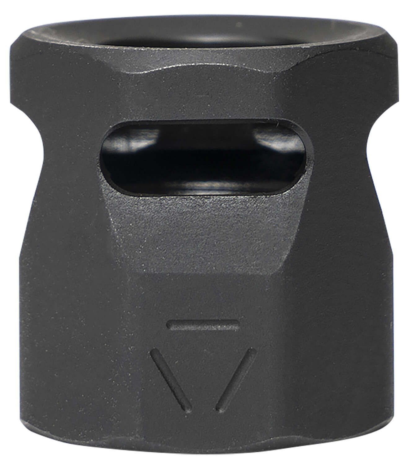 Strike Industries MCCIRCLE Micro Threaded Compensator Black Steel 1/2"x28 Threads 0.64" OAL Compatible w/ 9mm/357 SIG - Image 2