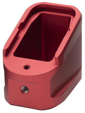 Strike Industries EMPALG17RED Extended Mag Plate Fits Glock G17 Fits Glock G22 Red 6061 T-6 Aluminum