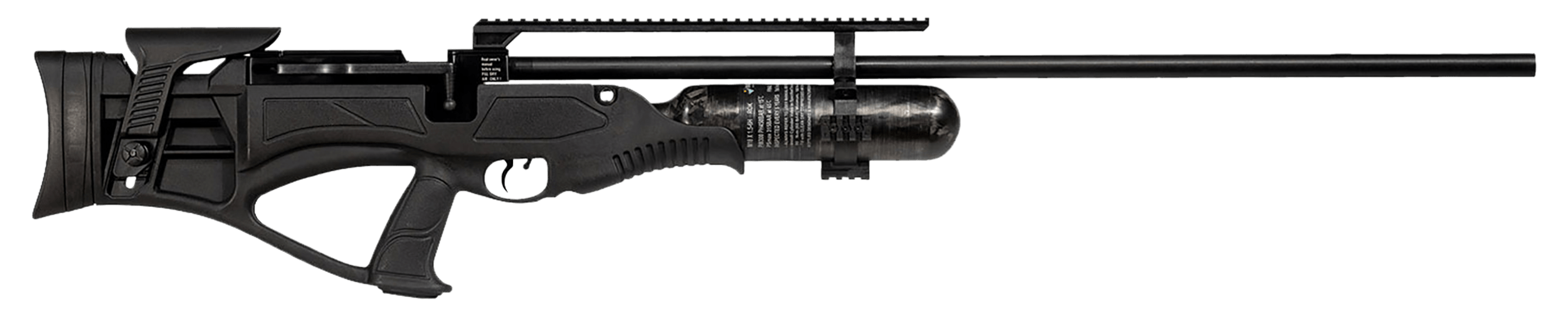 Hatsan USA HGPILE62 Piledriver Air Rifle 62 Cal Rifled Steel Barrel Carbon Fiber Air Cylinder Synthetic Thumbhole Bullpup Stock w/Elevation Adjustable Cheek Rest Combo Picatinny & 11mm Dovetail Optic Rail