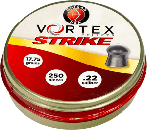 Hatsan USA HA90641 Vortex Strike Pellets 22Cal Lead Domed 250 Pellets