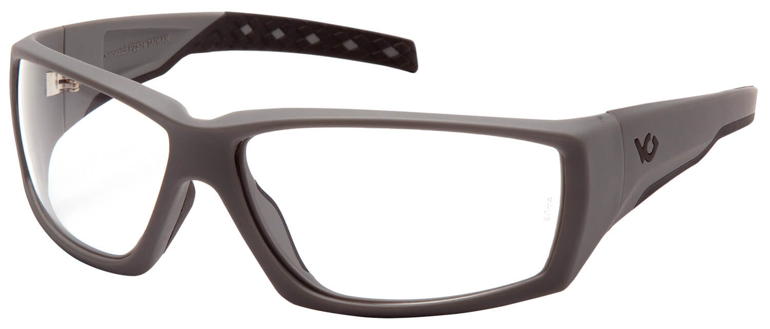 Pyramex VGSUG710T OverWatch Glasses Clear Lens Anti-Fog Urban Gray Frame - Image 3