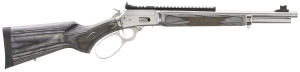 Marlin 70433 1894 357 Mag 16.10" Polished Stainless Threaded Barrel Picatinny Rail Stainless Steel Receiver Gray Fixed Laminate Stock