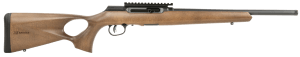 Savage Arms 47247 A Series Timber 22 LR 10+1 18" Black Threaded Barrel  Black Picatinny Rail Steel Receiver  Woodgrain Fixed Thumbhole Stock