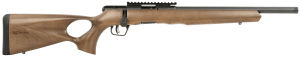 Savage Arms 70217 B Series Timber 22 LR 10+1 18" Black Threaded Barrel  Black Picatinny Rail Steel Receiver  Woodgrain Fixed Thumbhole Stock