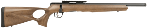 Savage Arms 70517 B Series Timber 22 WMR 10+1 18" Black Threaded Barrel Black Picatinny Rail Steel Receiver Woodgrain Fixed Thumbhole Stock