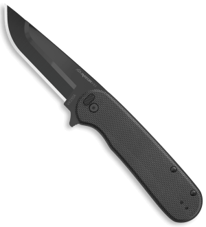 Outdoor Edge VX330A Razor VX3 EDC 3" Folding Drop Point Plain Black 420J2 SS Blade Green G10 Handle