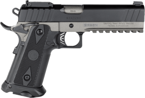Girsan 395029 Witness2311 9mm Luger 17/20+1 5" Black Steel Barrel Black Serrated Steel Slide Black Polymer Frame w/Beavertail & Picatinny Rail Black Checkered Polymer Grip Ambidextrous