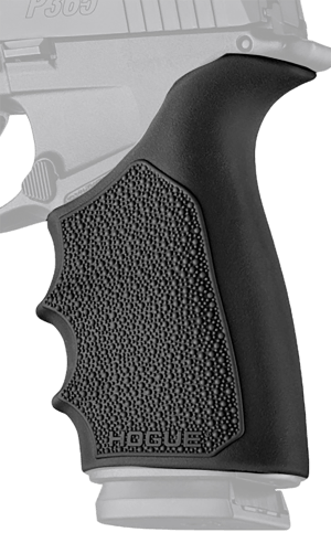 Hogue 18520 Grip Sleeve Handall Beavertail Black Rubber
