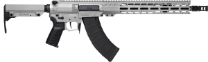 CMMG 76AED0ATNG Resolute MK47 7.62x39mm 30+1 14.30" Black Nitride Medium Taper Threaded Barrel Tungsten Cerakote Picatinny Rail Aluminum Receiver EML 15" M-LOK Handguard Tungsten Synthetic CMMG 6 Position RipStock Zeroed Drop-In Single Stage Trigger