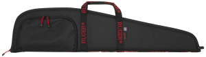Ruger 27140 Rifle Case  40" Black Endura w/ Red Ruger Logo Accessory Pocket & Foam Padding