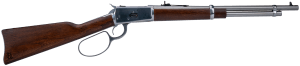 Heritage Mfg H92044189 92 Ranch Hand 44 Mag 8rd 18" Stainless Polished Barrel Stainless Polished Receiver Fixed Hardwood Stock