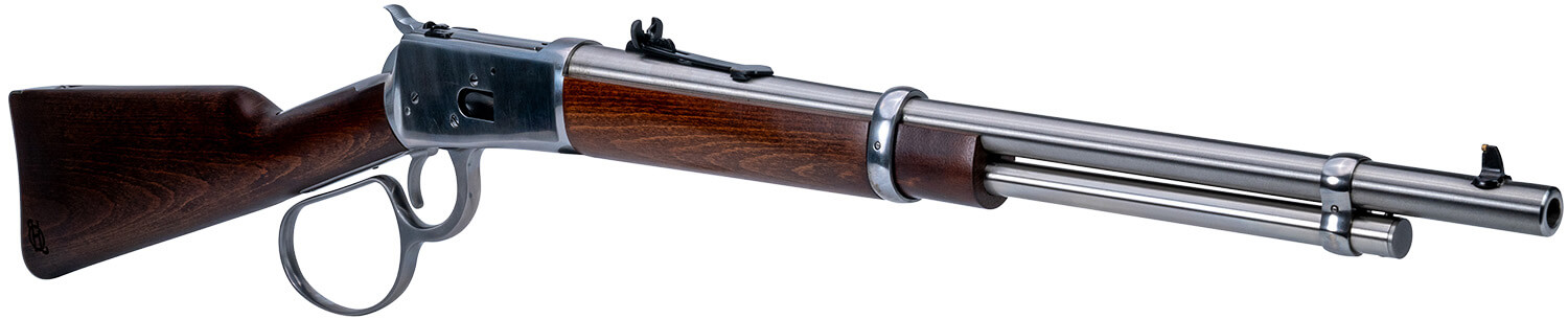 Heritage Mfg H92357189 92 Ranch Hand 38 Special +P/357 Mag 8rd 18" Stainless Polished Barrel Stainless Polished Receiver Fixed Hardwood Stock - Image 3