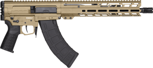 CMMG 86A8E0BCT Dissent MK47 7.62x39mm 30+1 12.50" Black Nitride Threaded Barrel M-LOK Handguards Coyote Tan Cerakote Aluminum Picatinny Rail Receiver