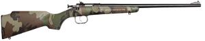 Crickett KSA2170 My First Rifle Gen2 22 S/L/LR Single Shot 16.10" Blued Barrel & Receiver  M81 Woodland Camo Synthetic Fixed Stock  EZ Loader