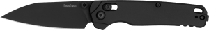 Kershaw 6105BLK Bel Air 3" Folding Reverse Tanto Plain Blackwash CPM MagnaCut Steel Blade Black Aluminum Handle