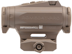 Sig Sauer Electro-Optics SOR44102 Romeo4T Pro Flat Dark Earth 1x20mm 2 MOA Red Quad Ballistic Circle Dot Reticle