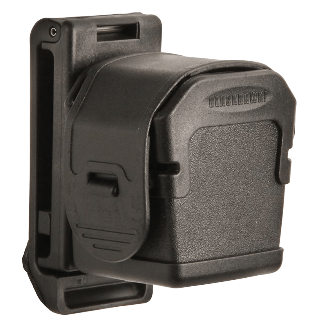 Blackhawk 44A890BK Taser Cartridge Holder Fits Taser X26/X26P Duty Holster Black Polymer Belt Loop Mount