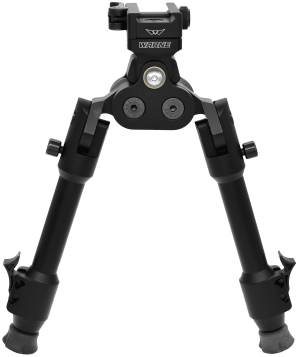 Warne 7923M Skyline Pro Bipod  Black Anodized QD Picatinny Head with Precision Legs