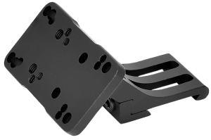 Warne 6110ML Red-Dot Riser 45 Degree Offset Reflex Black Anodized Left Hand